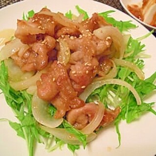 豚こま肉のさっぱり焼き☆